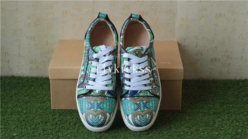 Christian Louboutin Sneaker Flat Low Top Green